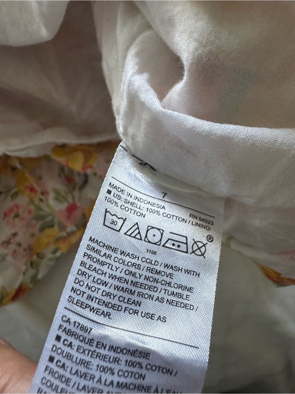 Janie and Jack Floral Puff-Sleeve Girls' Dress - Yellow & Pink size 7 - Picture 6 of 7